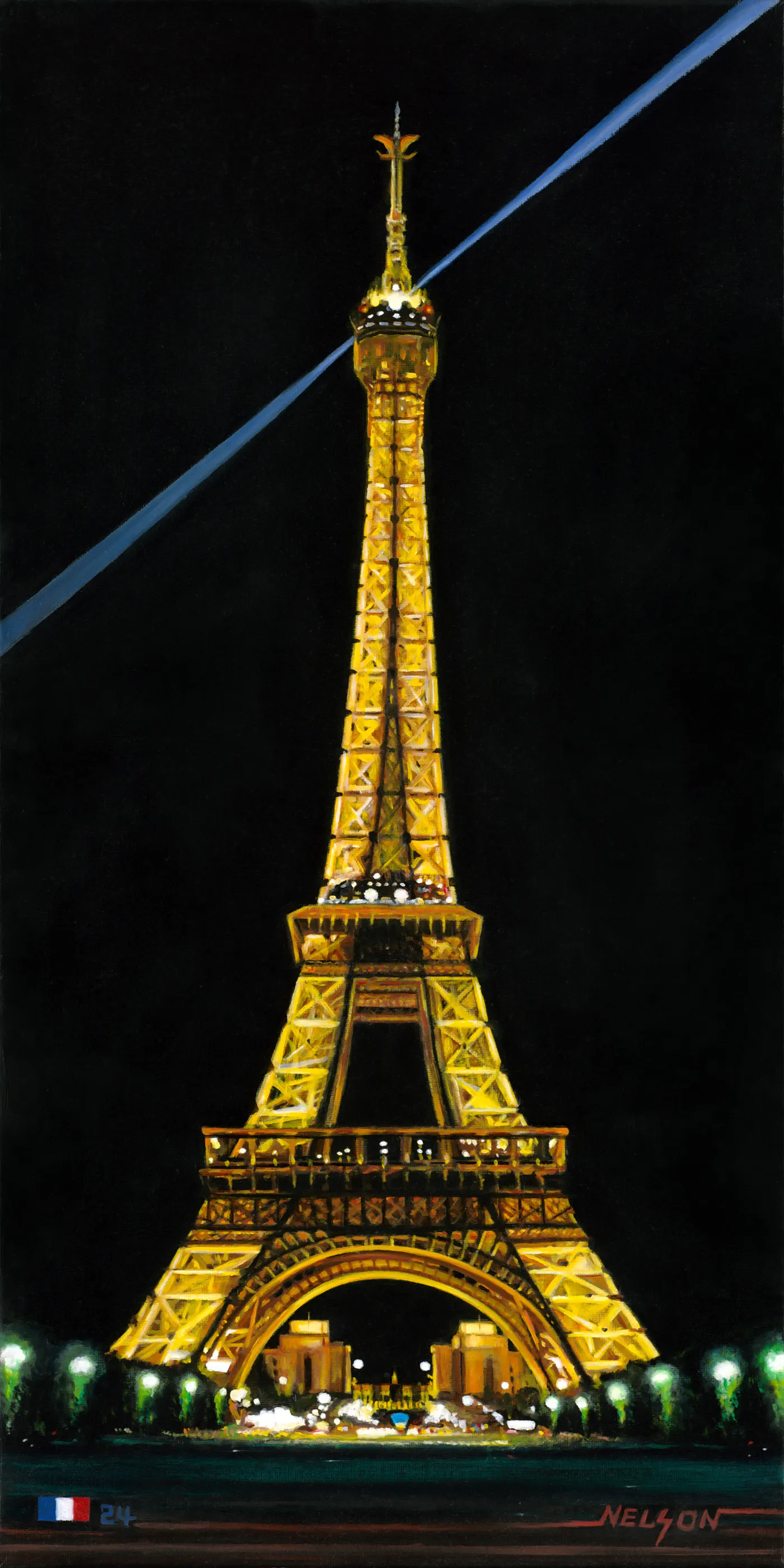 Eiffel Tower at Night - Chuck Nelson