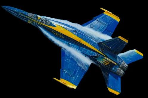 Blue Angel #3 Vape & Smoke - Chuck Nelson painter